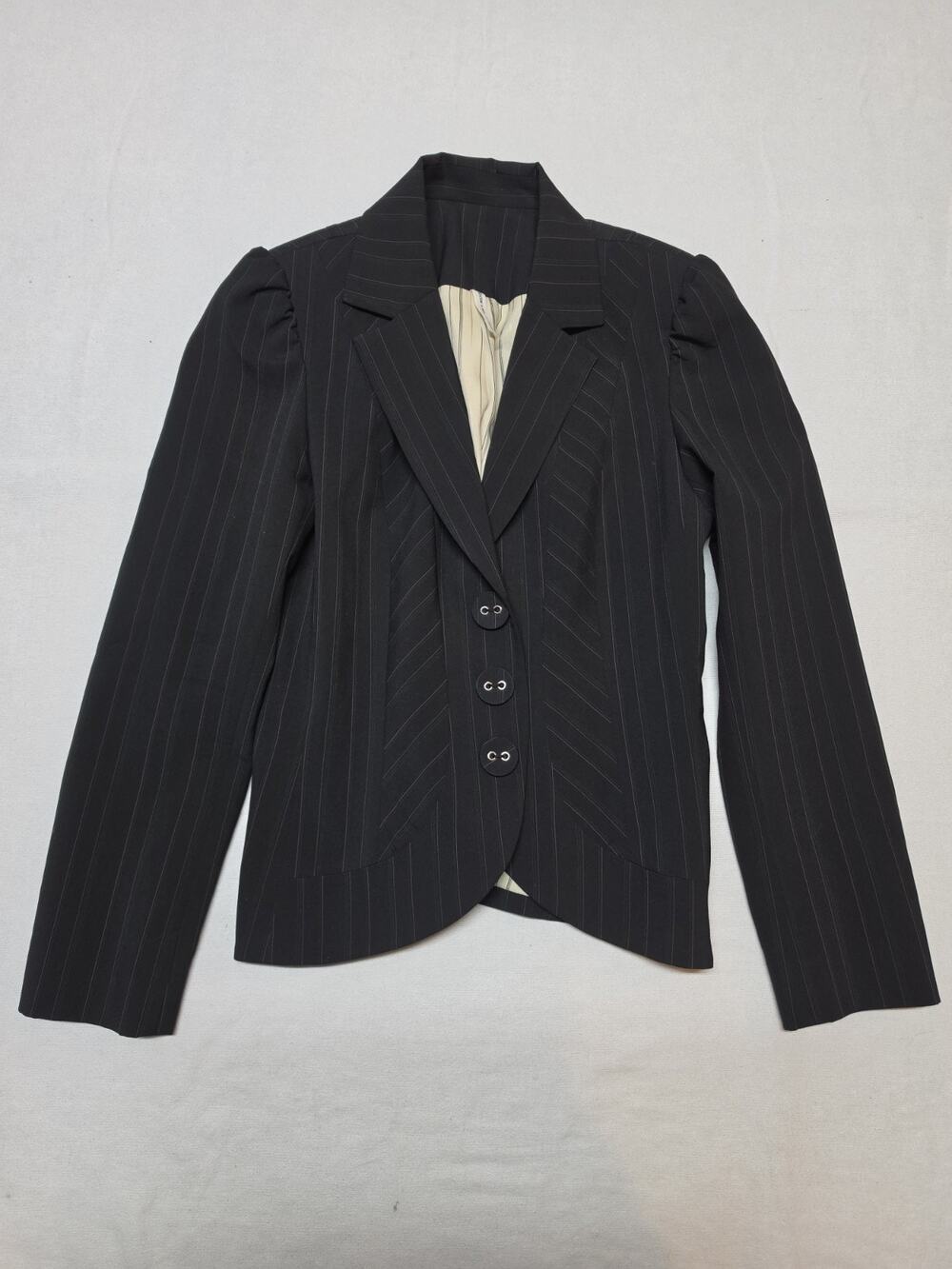 tom k nguyen Black Striped Blazer